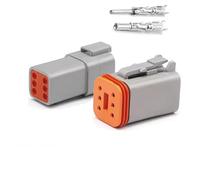 VCALDGFZ 1 Set D+T Electrical Connectors 2P/3P/4P/6P/8P 22-16 WG Waterproof D+T06-2S D+T04-2P(6P Whole Set)