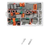 VCALDGFZ 1 Set D+T Electrical Connectors 2P/3P/4P/6P/8P 22-16 WG Waterproof D+T06-2S D+T04-2P(B Sets)
