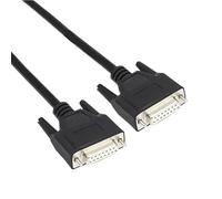 VCALDGFZ Custom Industrial Grade DB15 Cable Pure Copper Male to Female Parallel 15 Pin Serial Extension Cable 2 Rows Pinout 1m 5m 10m 30m(Female to Female,5M)