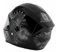 VCAN H128 DROGON DRAGON MONSTER MOTORCYCLE HELMET WITH DROP DOWN SUN VISOR