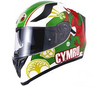 Vcan H128 Full Face Dual Visor Motorcycle Helmet Wales (Large)