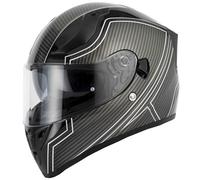 Vcan H128 Full Face Ece22.06 Rated Dual Visor Motorcycle Helmet Vector Carbon (M)
