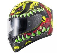VCAN H128 FULL FACE MOTORCYCLE HELMET DUAL VISOR SUN VISOR SKULL TITAN WILD