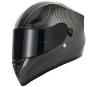 Vcan H128 Full Face Ece22.06 Rated Dual Visor Motorcycle Helmet Venom Carbon (M)