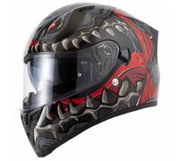 VCAN H128 FULL FACE MOTORCYCLE HELMET DUAL VISOR SUN VISOR TITAN WILD UNION JACK