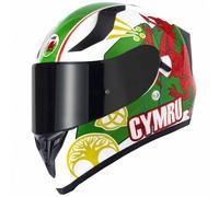 VCAN H128 FULL FACE MOTORCYCLE HELMET DUAL VISOR SUN VISOR TITAN WILD UNION JACK