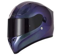 VCAN H128 FULL FACE MOTORCYCLE HELMET DUAL VISOR SUN VISOR GRADIENT PURPLE BLUE