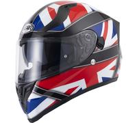 Vcan H128 Full Face Dual Visor Motorcycle Helmet Britain Union Jack (S)