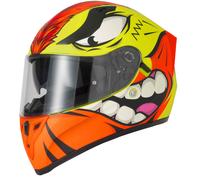 VCAN H128 TITAN DROGON RAGE MOHAWK MOTORCYCLE HELMET WITH DROP DOWN SUN VISOR