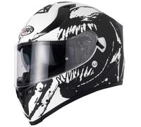 VCAN H128 TITAN DROGON RAGE MOHAWK MOTORCYCLE HELMET WITH DROP DOWN SUN VISOR