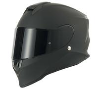 VCAN H151 FULL FACE ECE22.05 + ACU FUTURISTIC MOTORCYCLE CRASH HELMET MATT BLACK