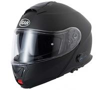 VCAN H272 BLINC BLUETOOTH A4 FLIP-FRONT MOTORCYCLE MODULAR HELMET ECE 2206 Approved Dual Visor Pinlock Ready Flip-up Touring Motorbike Intercom Helmet, Matt Black (M)