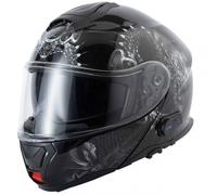 VCAN h272 BLINC BLUETOOTH FLIP UP MOTORCYCLE MOTORBIKE HELMET SAT NAV MP3