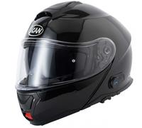 VCan H272 ECE22.06 Compliant, Flip Front Modular Bluetooth Intercom Motorcycle Helmet Gloss Black (M)