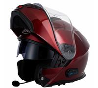 VCAN H272 Bluetooth Intercom Flip Front Up Modular Motorcycle Helmet Burgundy