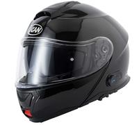 VCan H272 ECE22.06 Compliant, Flip Front Modular Bluetooth Intercom Motorcycle Helmet Gloss Black (M)