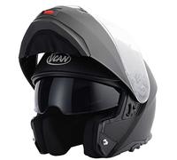 VCan H272 ECE22.06 Compliant, Flip Front Modular Bluetooth Intercom Motorcycle Helmet Matt Black (S)