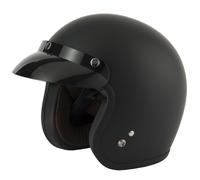 VIPER RS-05 SLIM SKINNY FIT RETRO CUSTOM BOBBER OPEN FACE MOTORCYCLE HELMET - MATT BLACK - EXTRA LARGE