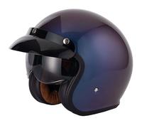 VCAN H589 OPEN FACE RETRO SCOOTER MOD MOTORCYCLE HELMET GRADIENT PURPLE