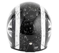 VCAN H589 Open Face Motorcycle Helmet, Black Jack (XL)