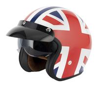 VCAN H589 OPEN FACE RETRO MOD SCOOTER MOTORCYCLE HELMET UNION JACK FLAG BRITAIN