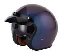 VCAN H589 OPEN FACE RETRO SCOOTER MOD MOTORCYCLE HELMET GRADIENT PURPLE