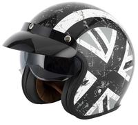 VCAN H589 SCOOTER MOD MOTORCYCLE OPEN FACE CRASH HELMET LAMBRETTA VESPA
