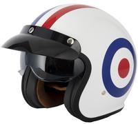 VCAN H589 SCOOTER MOD MOTORCYCLE OPEN FACE CRASH HELMET LAMBRETTA VESPA