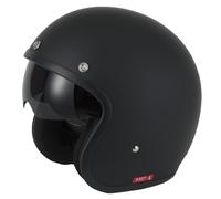 VCAN H589 V537 OPEN FACE JET SCOOTER MOTORCYCLE RETRO HELMET MATT BLACK