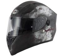 VCAN H128 TITAN DROGON RAGE MOHAWK MOTORCYCLE HELMET WITH DROP DOWN SUN VISOR