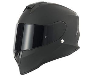 Vcan V151 Matt Black Full Face Motorcycle Helmet (Medium, Matt Black)