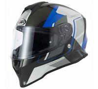 Vcan V151 Matt Black Full Face Motorcycle Helmet (Large, Pulsar Blue)