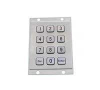 VCBGDJI 12-Key 3x4 Industrial Mini Stainless Steel Numeric Keypad for Outdoor Smart Parcel Lockers(USB,Customize)