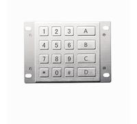 VCBGDJI 16-Key IP54 Waterproof Rugged Metal Keypad for Parcel Lockers Vending Machines and Kiosks(RS232 Interface,Layout 4)