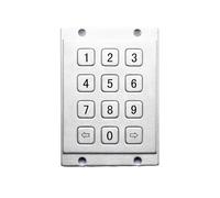 VCBGDJI Flat Keys Pin Pad Industrial 12keys 4x3 Numeric Metal Keypad For Access Control Locker Industrial telephone(Matrix,Left and Right)