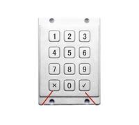 VCBGDJI Flat Keys Pin Pad Industrial 12keys 4x3 Numeric Metal Keypad For Access Control Locker Industrial telephone(Matrix,Cross and Tick)