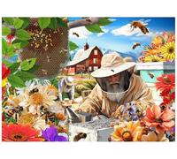 VCC Beekeeper Puzzle 1000 Pieces - Summer 1000 Piece Jigsaw Puzzles with Randomly Shaped Interlocking Pieces, 26 5/8 x 19 1/4 Inches - Amazon Puzzles for Adults, Best Puzzle Brands