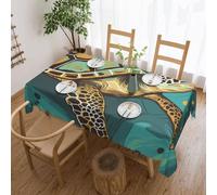 VCCSKDSK Sea Turtle print Printed Rectangular Tablecloth 183x137 CM, Water-Resistant Wrinkle-Free Table Cloth Cover for Dining & Events