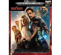 VCCUIOB Iron Man 3 4K Limited Edition Steelbook (4K Ultra/Blu-Ray/Digital)