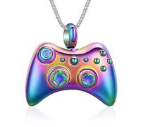 VCCWYQK Game Controller Urn Necklace for Human Ashes Cremation Jewelry for Ashes Memorial Pendant for Human of Loved Ones