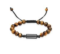 VCCWYQK Lava Rock Bracelet With Tube Urn Bracelet for Ashes of Loved Ones Memorial Keepsake Cremation Bracelet for Women Men