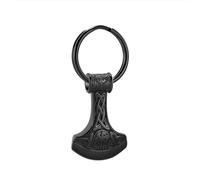 VCCWYQK Mjolnir Thor Hammer Cremation Jewelry for Ashes for Women Men Stainless Steel Celtic Knot Urn Necklace Pendant for Ashes Holder Keepsake (Z-4)