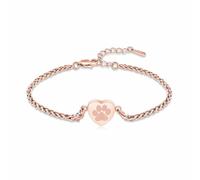 VCCWYQK Paw Print Heart Urn Bracelet for Ashes for Dog Cat Bangle Stainless Steel Memorial Keepsake Urn Jewelry for Pet Ashes (G-2)