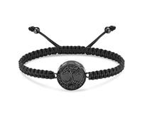 VCCWYQK Tree of Life Urn Bracelet for Ashes for Women Men Cremation Jewelry Adjustable Memorial Keepsake Rope Bracelet