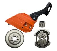 VCDXZCO .325 7T Chain Brake Handle Clutch Cover Drum Bearing Kit for Husqvarna 142 141 136 137 Chainsaw Replacement Parts
