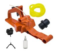 VCDXZCO Fuel Gas Tank Assembly for Husqvarna 137 142 Fuel Filter Line Tank Cap Front Handle Buffer Chainsaw Replace Spare Part