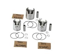 VCDXZCO Motorcycle 50 70cc 90cc 40.3mm 47mm 49mm Piston Kit for CPI SM Supermoto SMX SX Supercross 50cc 2-Stroke AM6 Minarelli(50cc 40.3mm)