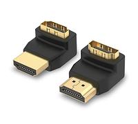VCE 4K 2.0 Right Angle HDMI Adapter, 4K@60Hz, Low profile, 18Gbps, 1 Pair