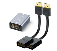 VCE 4K HDMI Extender - 2 Pack 14cm with VCELINK 8K HDMI Coupler, 1 Pack