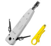 VCE G602 Punch Down Tool with Mini Wire Stripper, Ethernet Krone Tool | Impact IDC Data Punchdown Tool for Cat5/Cat6/Cat7/Telephone Cable, RJ45 Socket/Patch Panel/Keystone Jack/Junction Box